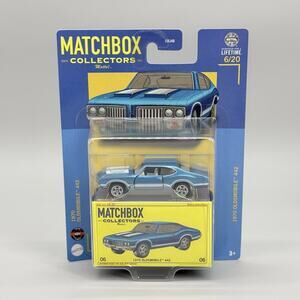 2024 Matchbox Collectors Series 1970 Oldsmobile 442 Blue Diecast Car 1/64